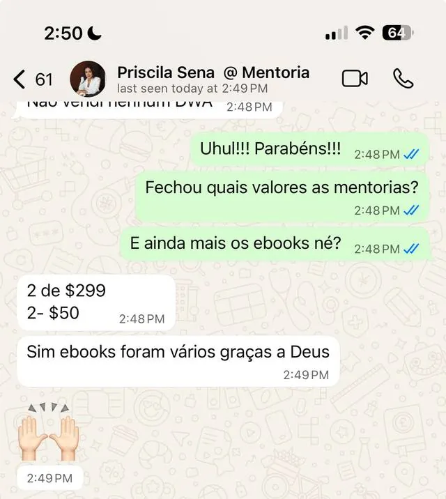 Depoimento de Priscila Sena, aluna do RDP